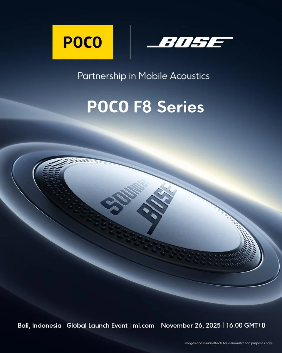 Poco F8 Series Resmi Meluncur 26 November: Bawa Chipset Snapdragon Elite & Audio Bose, Siap Jadi Flagship Killer Baru